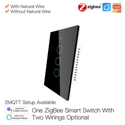 Отсутствие нейтрального провода отсутствие переключателя стены Zigbee 3,0 умного Wifi конденсатора с дистанционным управлением