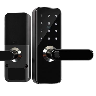 Замка Wifi отпечатка пальцев домашней безопасностью замок входа умного Keyless с картой IC кнопочной панели для