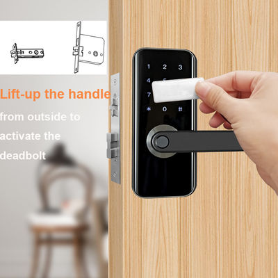 Замка Wifi отпечатка пальцев домашней безопасностью замок входа умного Keyless с картой IC кнопочной панели для