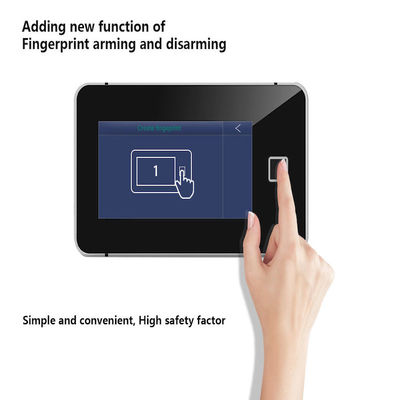 Отпечаток пальцев экрана касания домашней безопасностью LCD WiFi GSM SIM голоса умный полный открывая аварийную систему